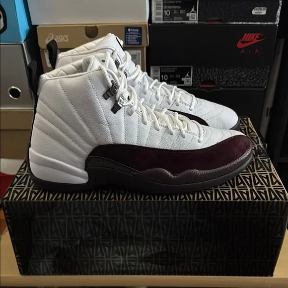 A Ma Maniére x Air Jordan 12 Retro White Burgundy - Picture 3 of 3